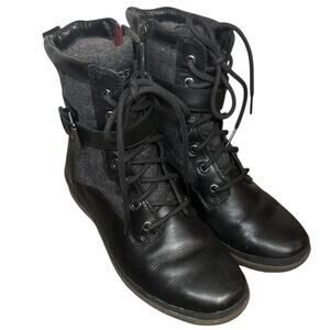 UGG Kesey Waterproof Leather & Textile Wool Lined Winter Boots SZ 7